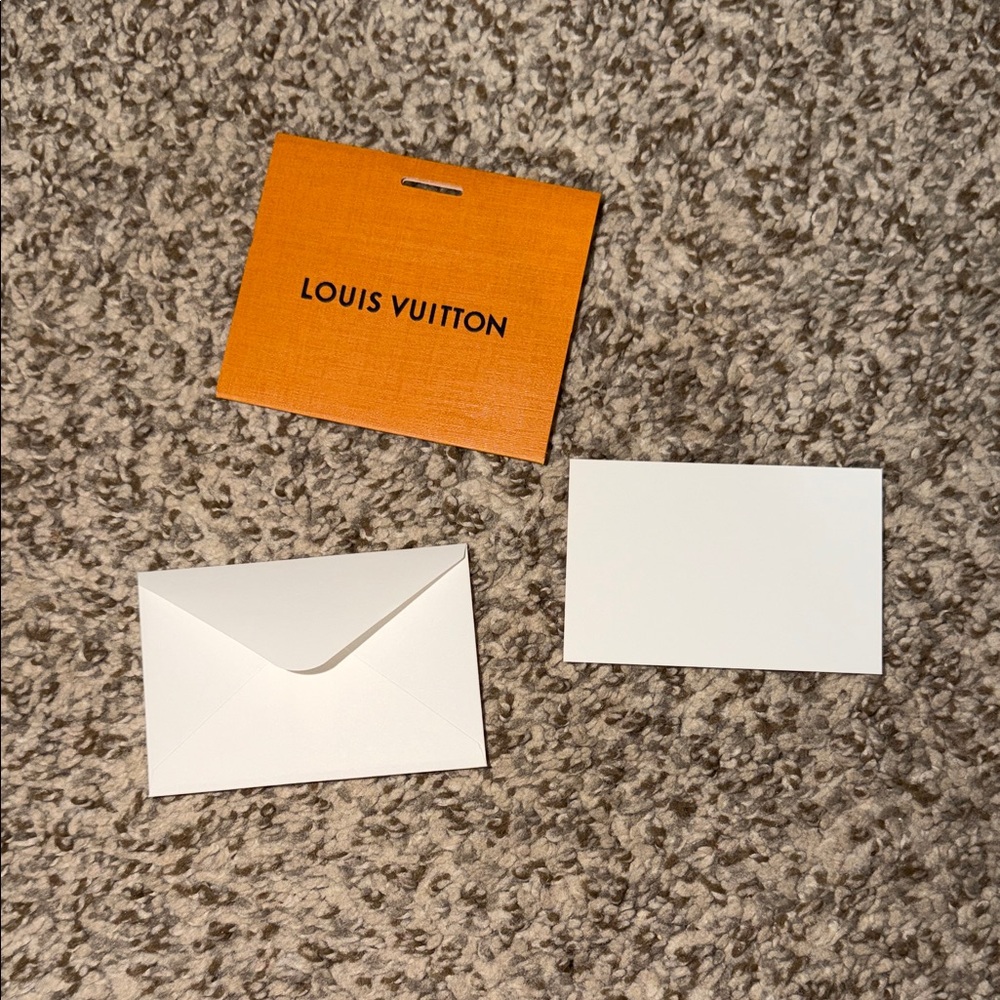 Louis Vuitton Orange and White Card Set